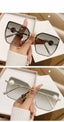 Rimless; Pearl Frame Retro UV Protection Sunglasses