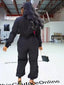 Cargo Jumpsuit; Solid Zipper Fly; Big Pockets