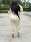 Cargo Jumpsuit; Solid Zipper Fly; Big Pockets