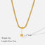 Stainless Steel Exaggerated Gold Color Thick Chain Pendant Necklace