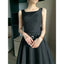 Backless Gown with Bow; Satin Party Dresses