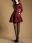 Autumn Long Sleeve Jacquard Dress; Perfect For A Young And Blossoming Belle