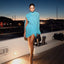 Long Shawl Strapless Skirt Outfit; Spliced 2-piece set