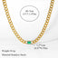 Stainless Steel Exaggerated Gold Color Thick Chain Pendant Necklace