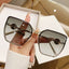 Rimless; Pearl Frame Retro UV Protection Sunglasses