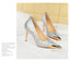 Metal Pointed Tip Pumps; Heels 10 Cm Banquet High Heels