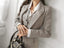 Korean Fashion Women Blazer 3 Pcs Vintage Long Sleeve Suit Jackets Vest and Straight Pants Suit Female Chic Business Outfits New
