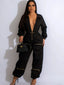 Cargo Jumpsuit; Solid Zipper Fly; Big Pockets