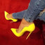 Pink; Patent Pointed Toe Stiletto Heels