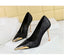 Metal Pointed Tip Pumps; Heels 10 Cm Banquet High Heels