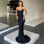 Mermaid Evening Dress; Strapless V Neck Bodycon; Backless Gown