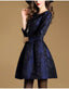 Autumn Long Sleeve Jacquard Dress; Perfect For A Young And Blossoming Belle