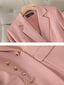 Women Pant Suit 2 Piece Set; Formal Blazer Jacket and Trouser
