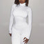 Black Turtleneck; Long Sleeve Bodycon Jumpsuit