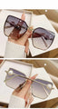 Rimless; Pearl Frame Retro UV Protection Sunglasses