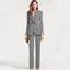 Double Breasted 2 Pieces Pants and Top Shawl Collar Suit