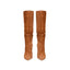 High-heeled Knee High Boots; Pointed Toe Oversized Slouch Boots