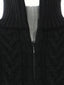 Knitted High Neck Puff Sleeve Solid Color Sweater