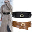 Wide Belt; Genuine Leather; Constricting Waistband