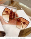 Rimless; Pearl Frame Retro UV Protection Sunglasses