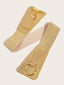 Fashion Golden Dress Belt; Wide Corset Seal Belt