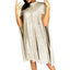 Shiny Sequins T-Shirt Dress Stylish Loose; Mini Dress