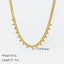 Stainless Steel Exaggerated Gold Color Thick Chain Pendant Necklace